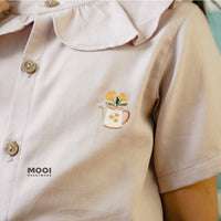 Mooi Atasan Anak Perempuan Lily Ruffle Top