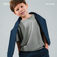 Mooi Kaos Anak Unisex Laki Laki Perempuan Comfy T-Shirt Basic Kids