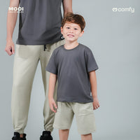 Mooi Kaos Anak Unisex Laki Laki Perempuan Comfy T-Shirt Basic Kids