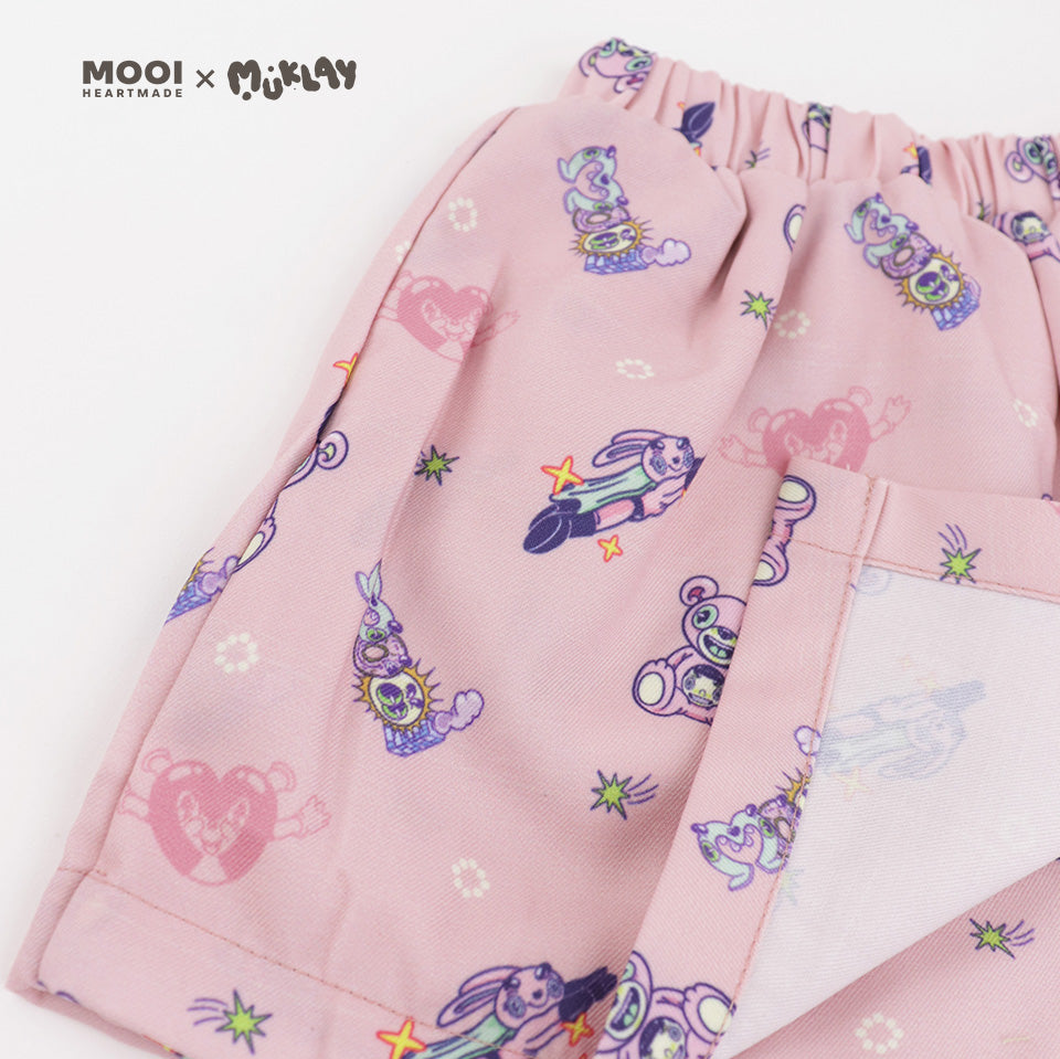 Mooi X Muklay Setelan Anak Perempuan Alena Skort Set