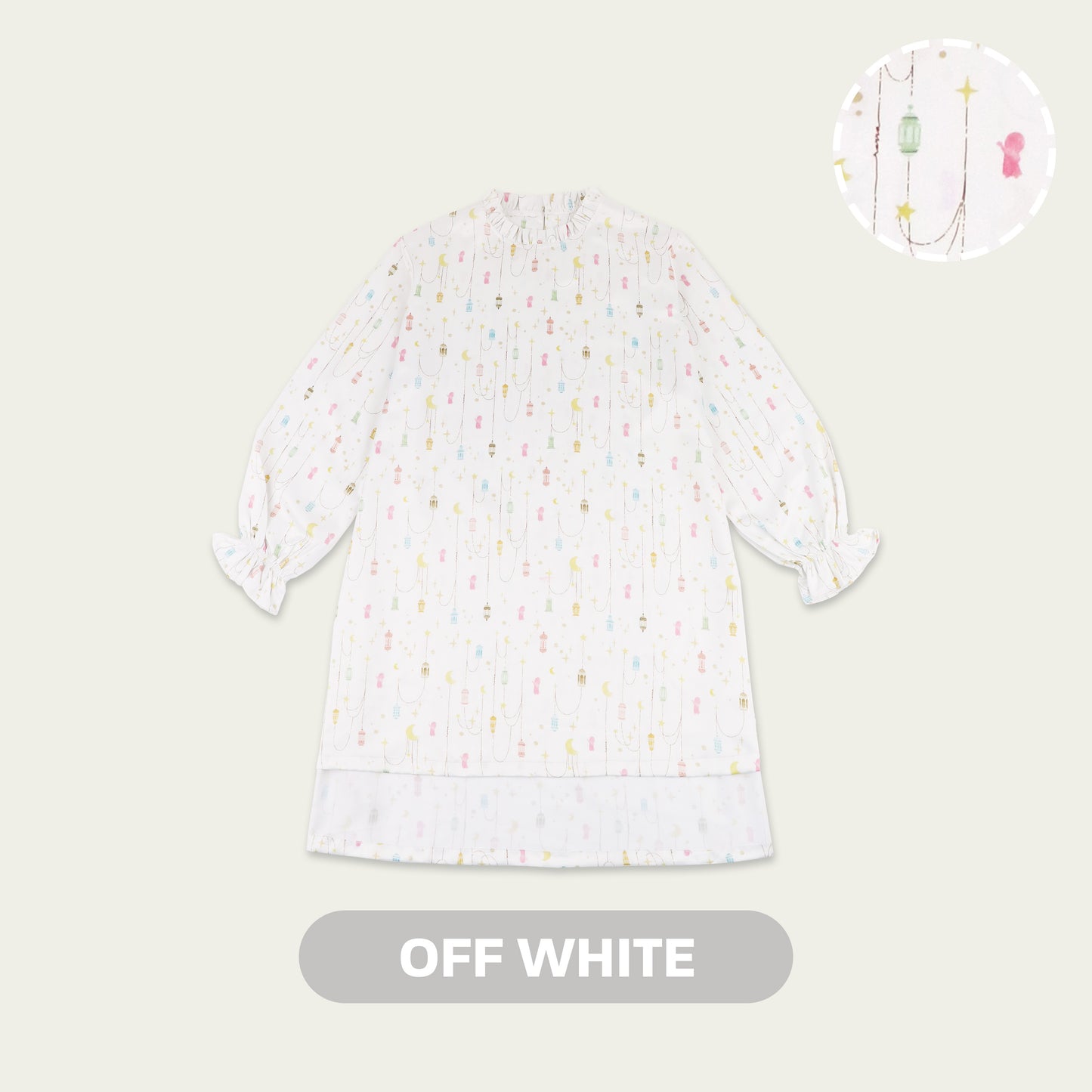 Mooi x Nussa Rarra Tunic Print Adult Tunik Wanita Atasan Wanita Raya Collection