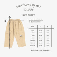 Mooi Celana Panjang Chinos Cargo Anak Dicky Long Cargo Chinos