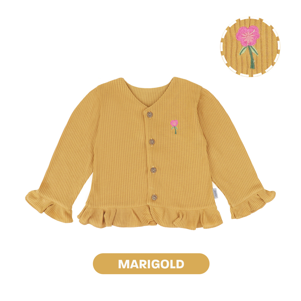 Mooi Cardigan Anak Sunny Rib Cardigan