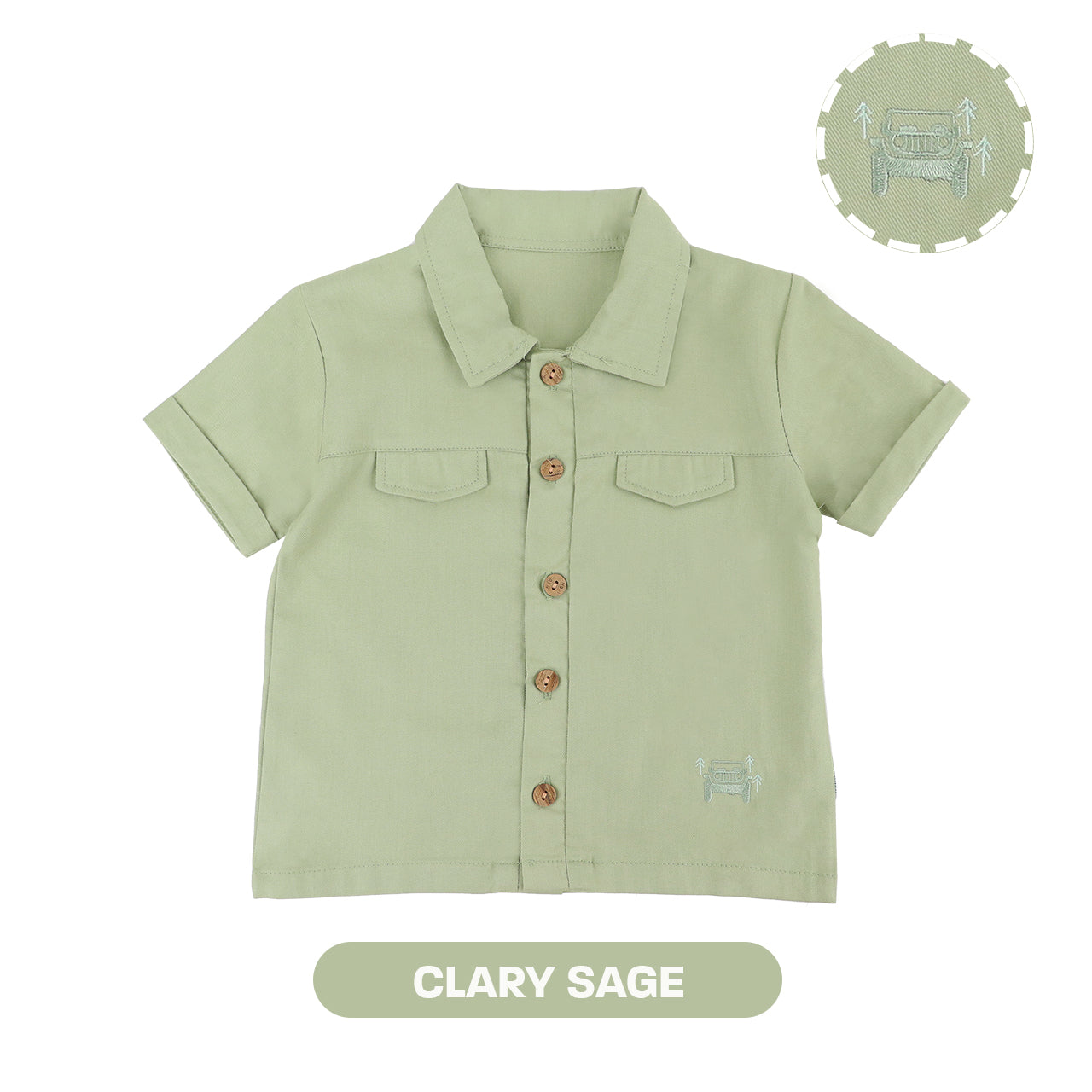 Mooi Kemeja Anak Laki-laki Koa Shirt