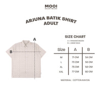 Mooi Atasan Batik Pria Kemeja Pria Arjuna Batik Shirt Adult