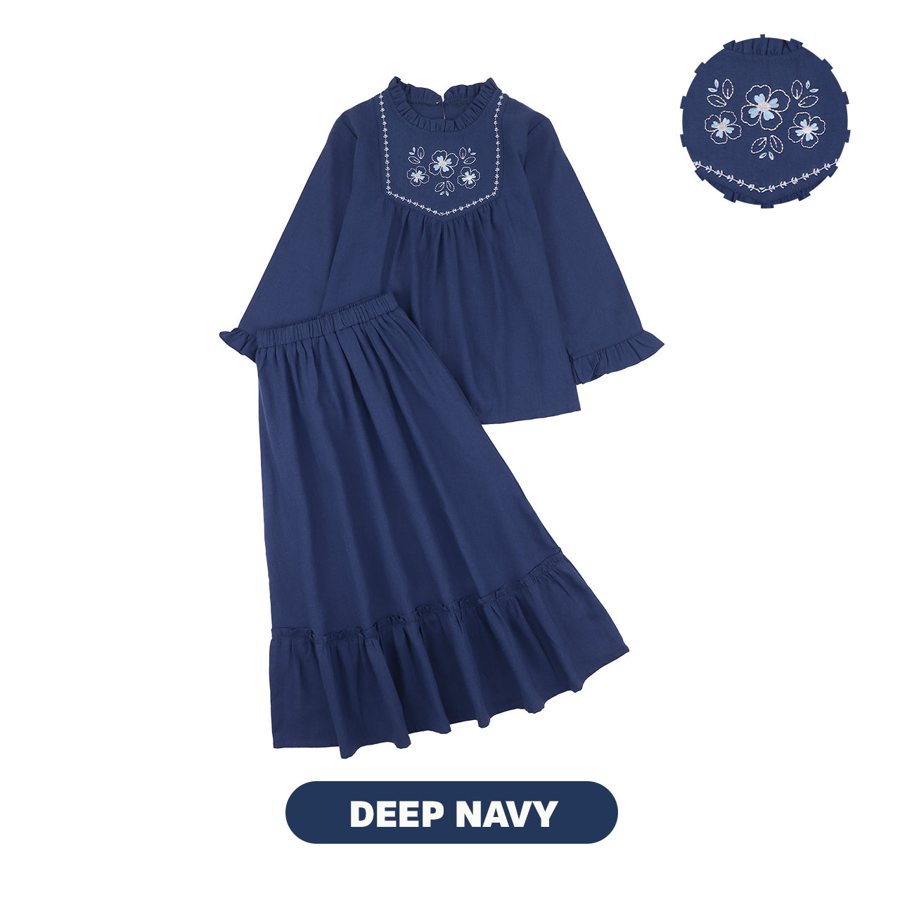 Mooi Setelan Anak Perempuan Raya Collection Hamnah Tunik Set