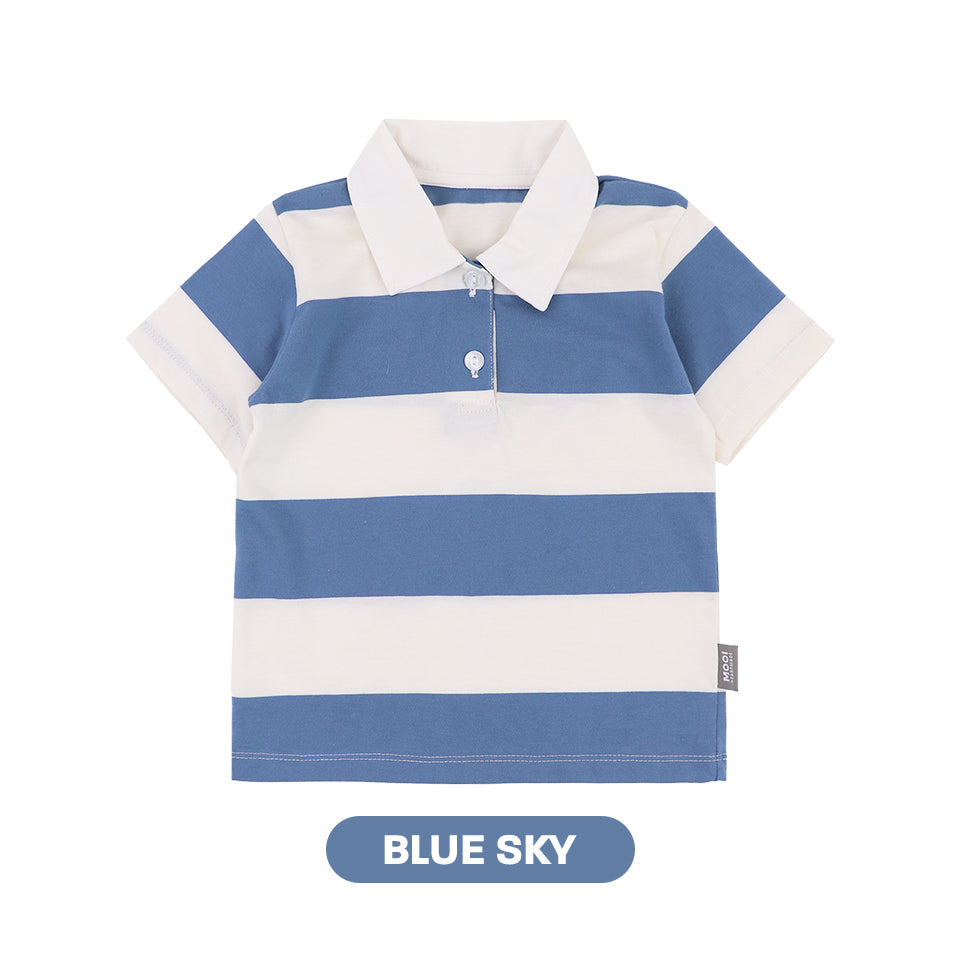 Mooi Kemeja Anak Laki-Laki Yuko Striped Polo