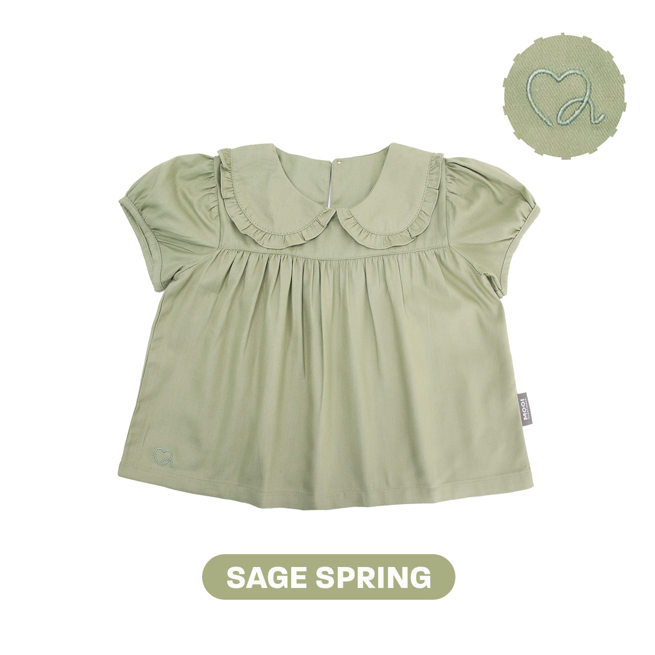 Mooi Atasan Anak Perempuan Eleanor Puff Top