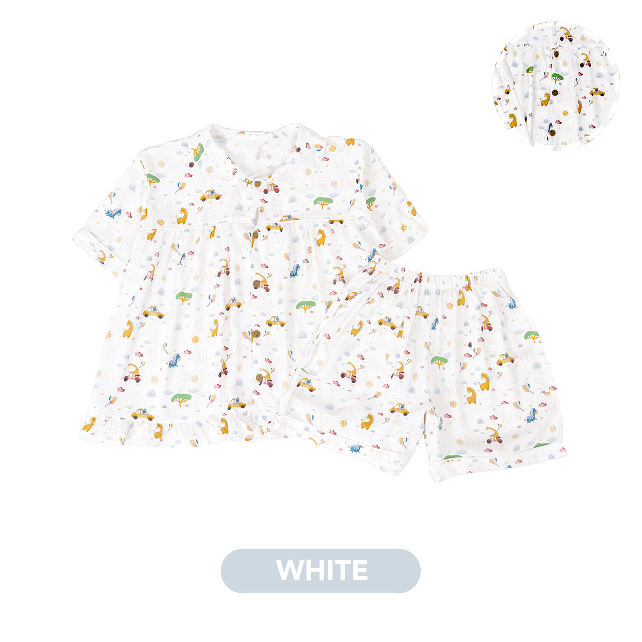 Mooi Piyama Dewasa Setelan Alora Short Pajamas Adult