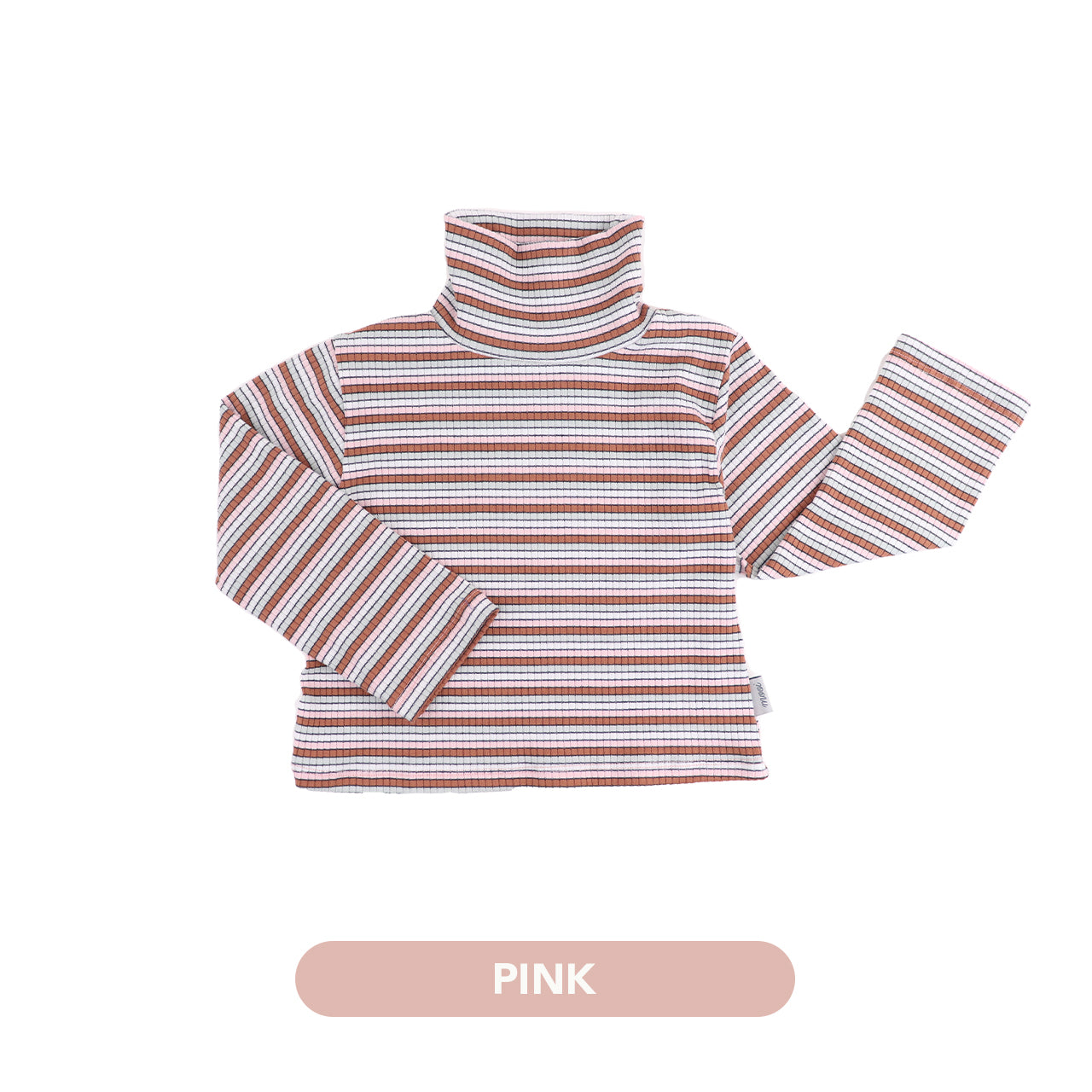 Mooi Atasan Anak Ren Turtle Neck Striped