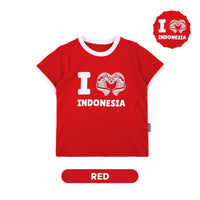 Mooi Merdeka Kaos Kemerdekaan 17 Agustus T-shirt Anak Merdeka Vintage Tee I Love Indonesia