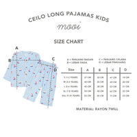 Mooi Piyama Anak Baju Tidur Anak Ceilo Long Pajamas Kids