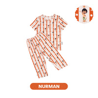 Mooi x Jumbo Setelan Anak Unisex Tencel Short Pajamas Kids