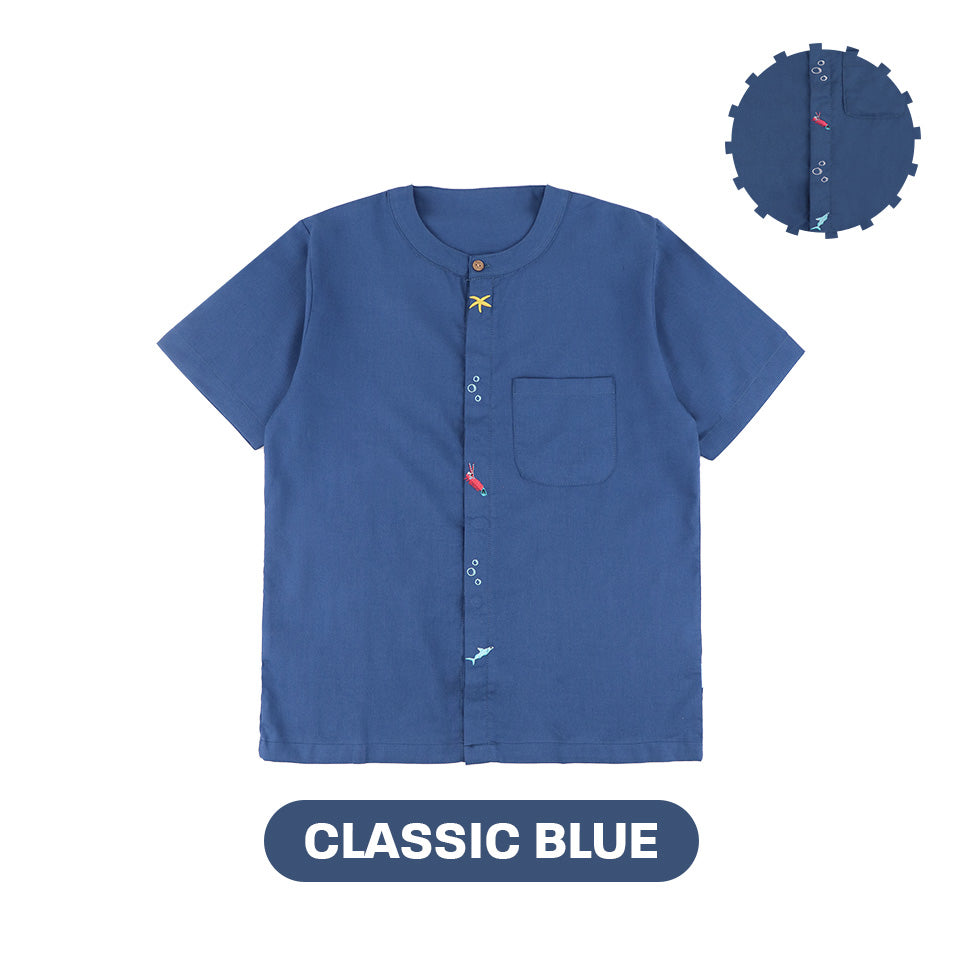 Mooi X Dinda Puspitasari Kemeja Dewasa Glen Pocket Shirt Adult