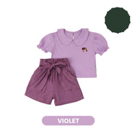 Mooi x Jumbo Setelan Anak Perempuan Meri Collar Set