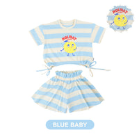 Mooi Setelan Anak Perempuan Nicole Striped Set