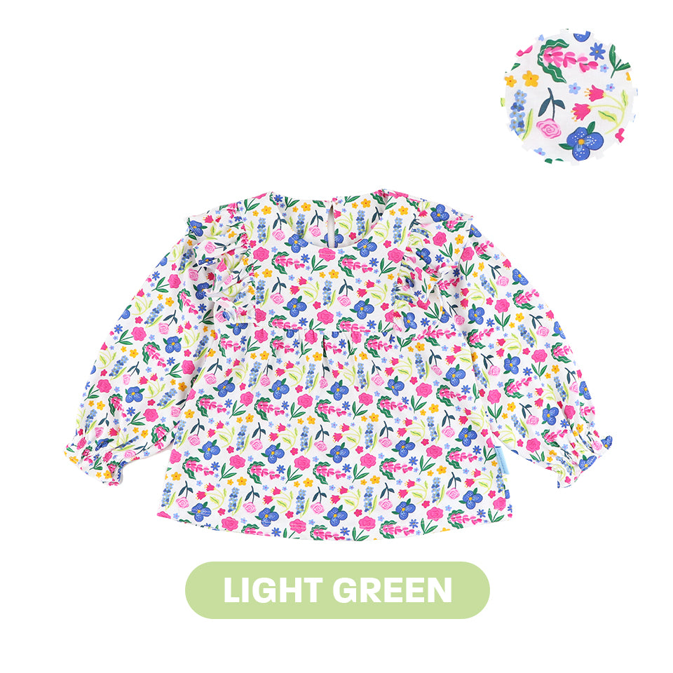 Mooi X Dinda Puspitasari Atasan Anak Perempuan Lola Top Ruffle