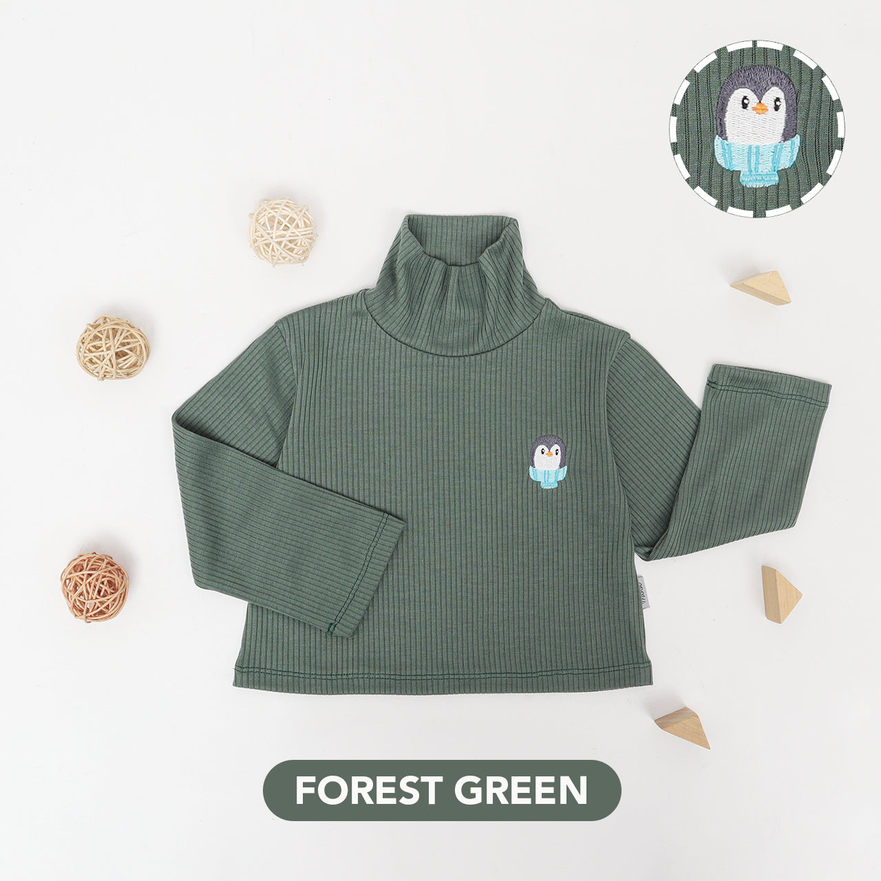 Mooi Atasan Anak Turtle Neck Top