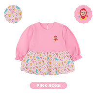 Mooi x Nussa Atasan Anak Perempuan Rarra Ballon Top