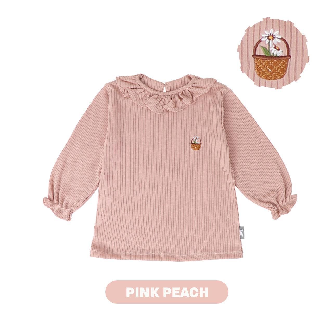 Mooi Atasan Anak Perempuan Mia Top Rib