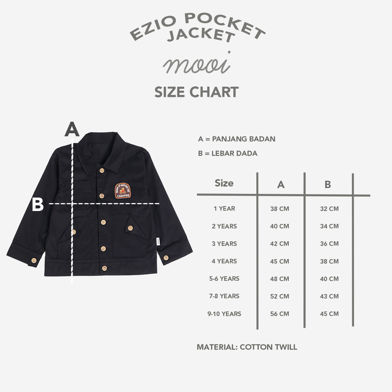 Mooi Jaket Anak Ezio Pocket Jacket