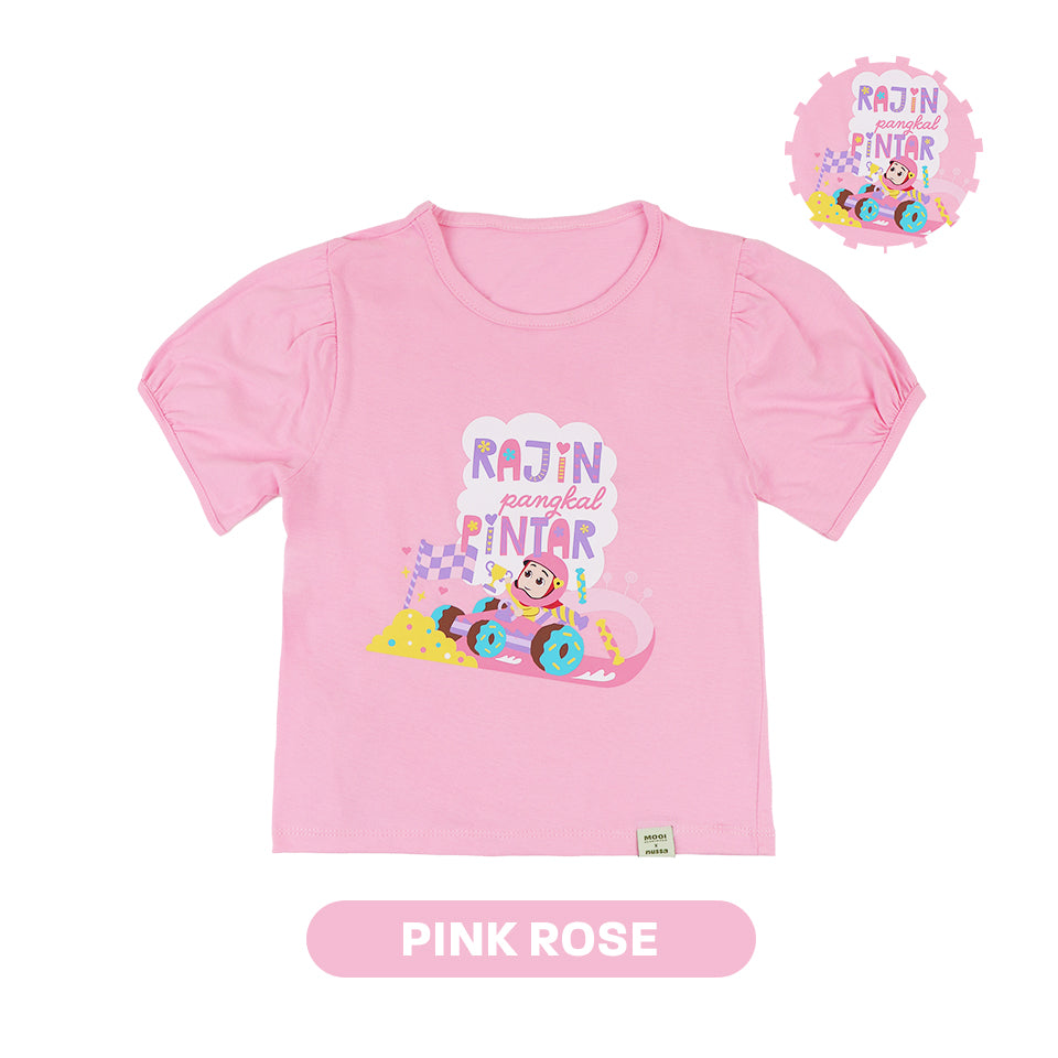 Mooi x Nussa Kaos Anak Perempuan Rarra Tshirt Graphic