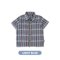 Mooi Kemeja Anak Laki-laki Kemeja Katun Motif Ethan Shirt