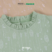 Mooi x Nussa Rarra Gamis Basic Anak Gamis Anak Perempuan Raya Collection