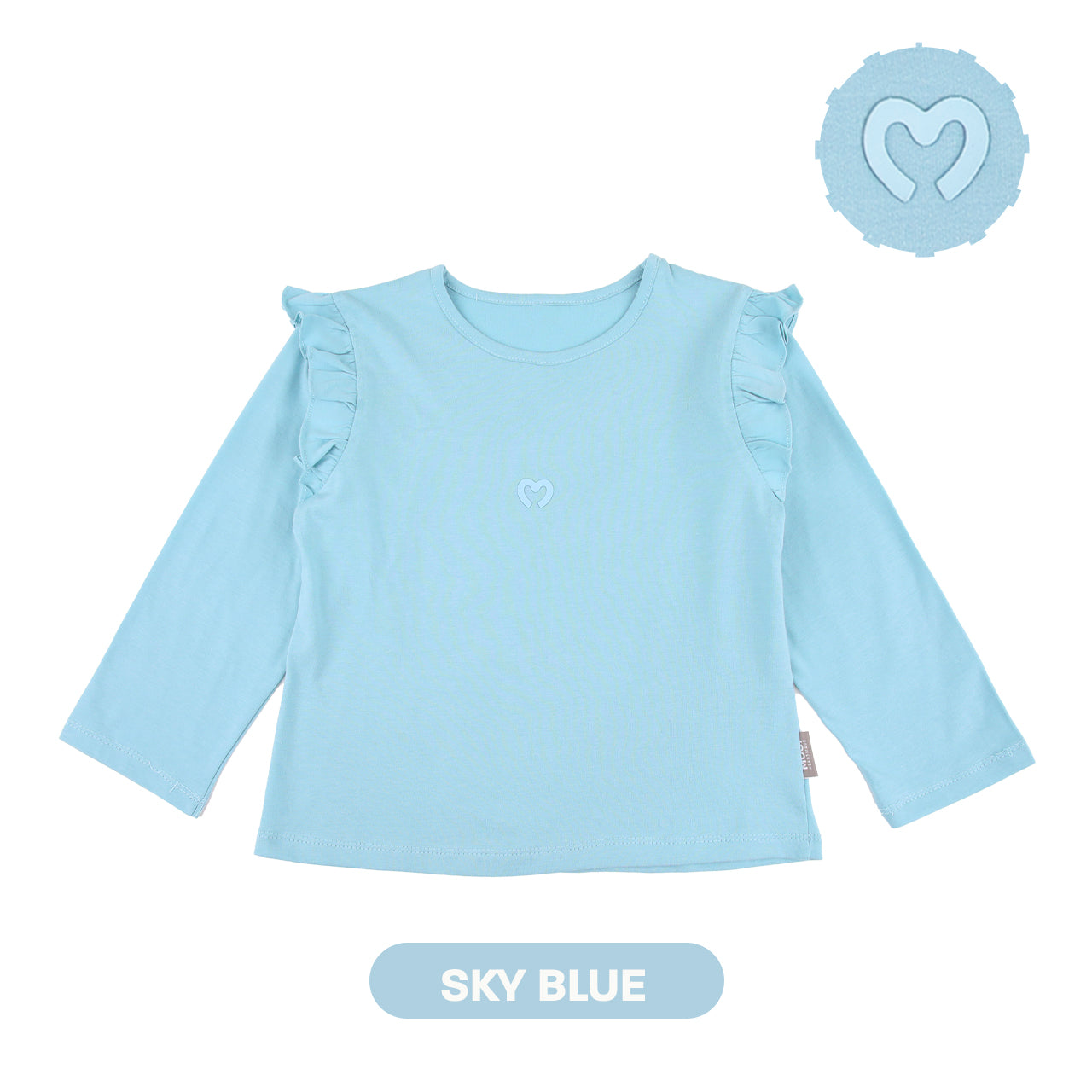 Mooi Atasan Anak Perempuan Comfy Girls Ruffle Long Sleeve