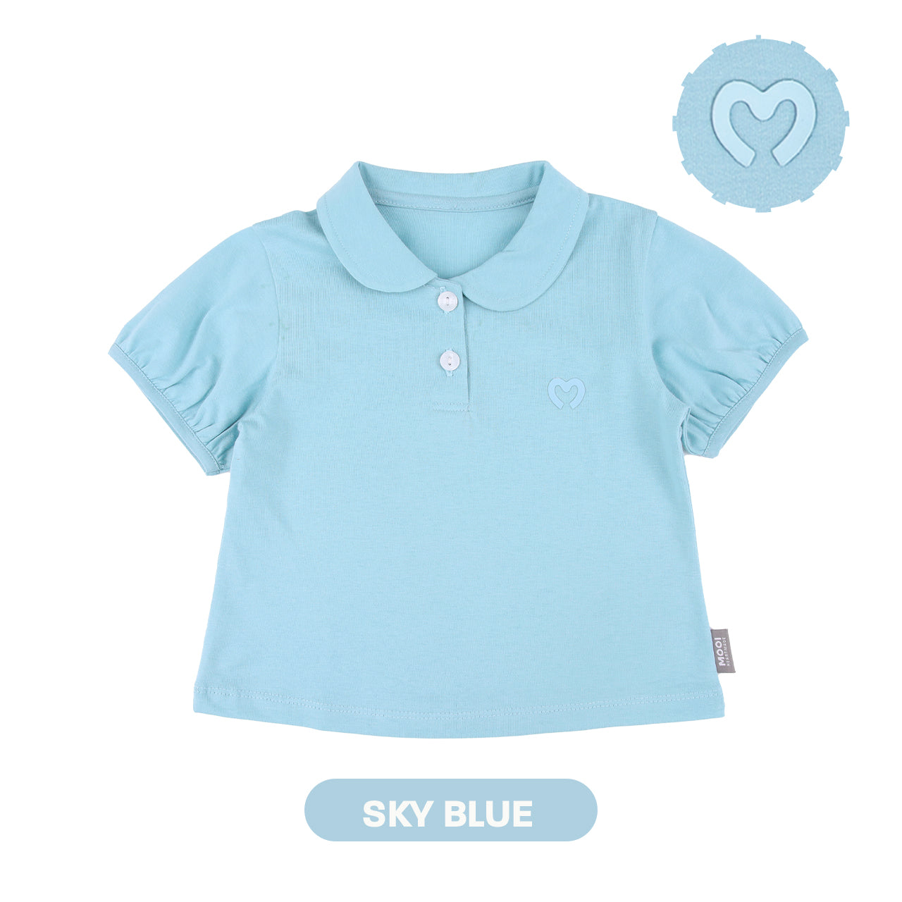 Mooi Atasan Anak Perempuan Comfy Girls Cotton Polo Top