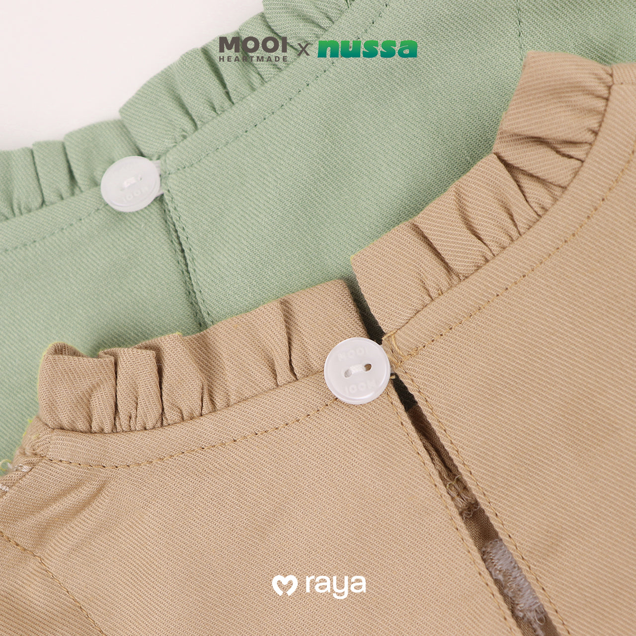 Mooi x Nussa Rarra Gamis Basic Anak Gamis Anak Perempuan Raya Collection