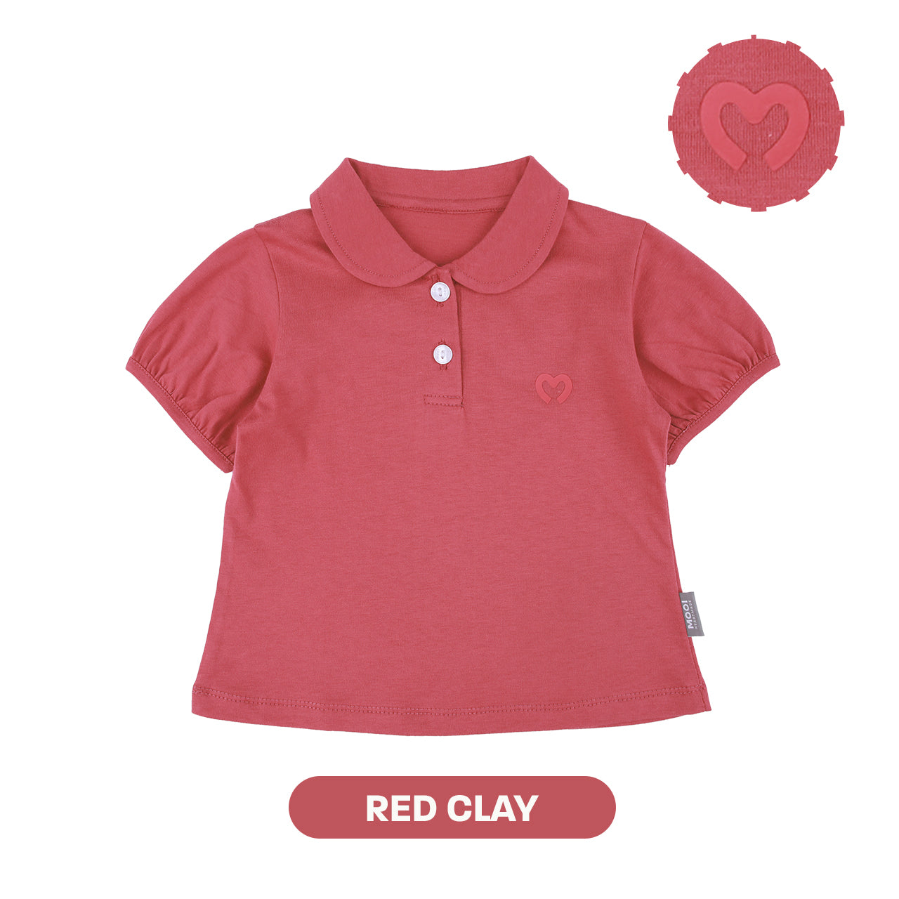 Mooi Atasan Anak Perempuan Comfy Girls Cotton Polo Top