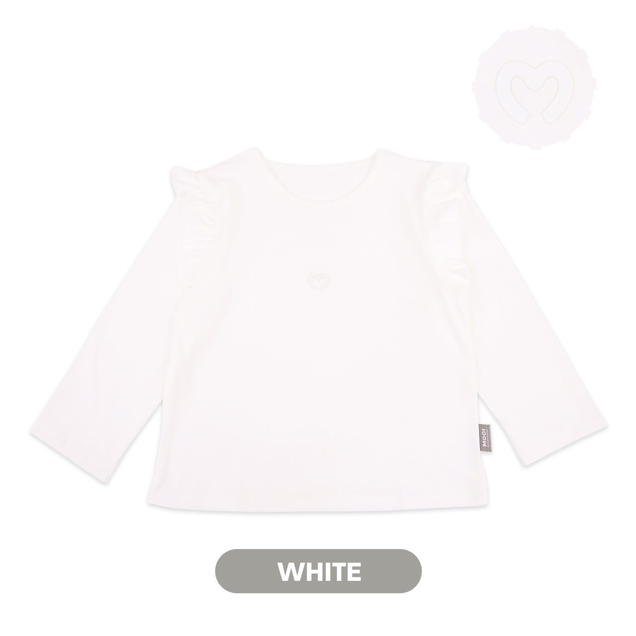 Mooi Atasan Anak Perempuan Comfy Girls Ruffle Long Sleeve