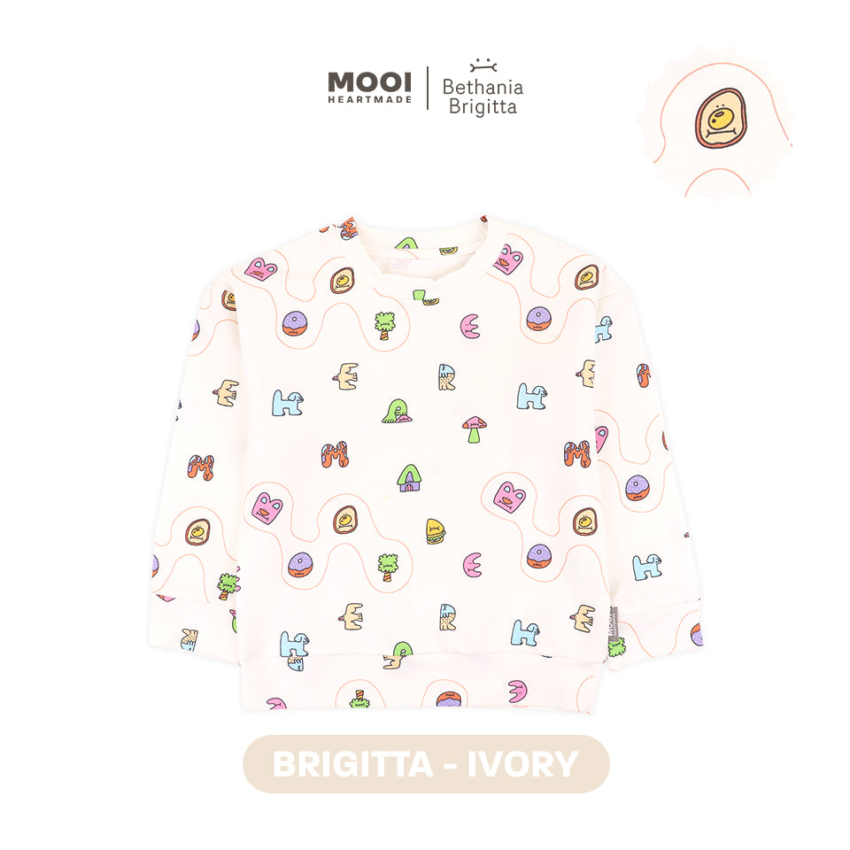 Mooi Artventure x Illustrator Printed Sweater Anak