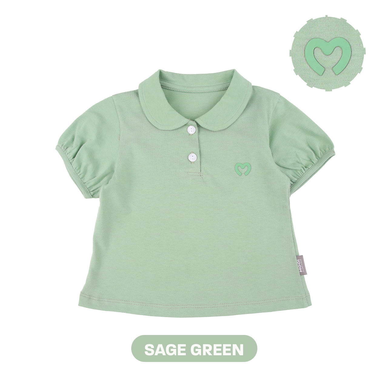 Mooi Atasan Anak Perempuan Comfy Girls Cotton Polo Top