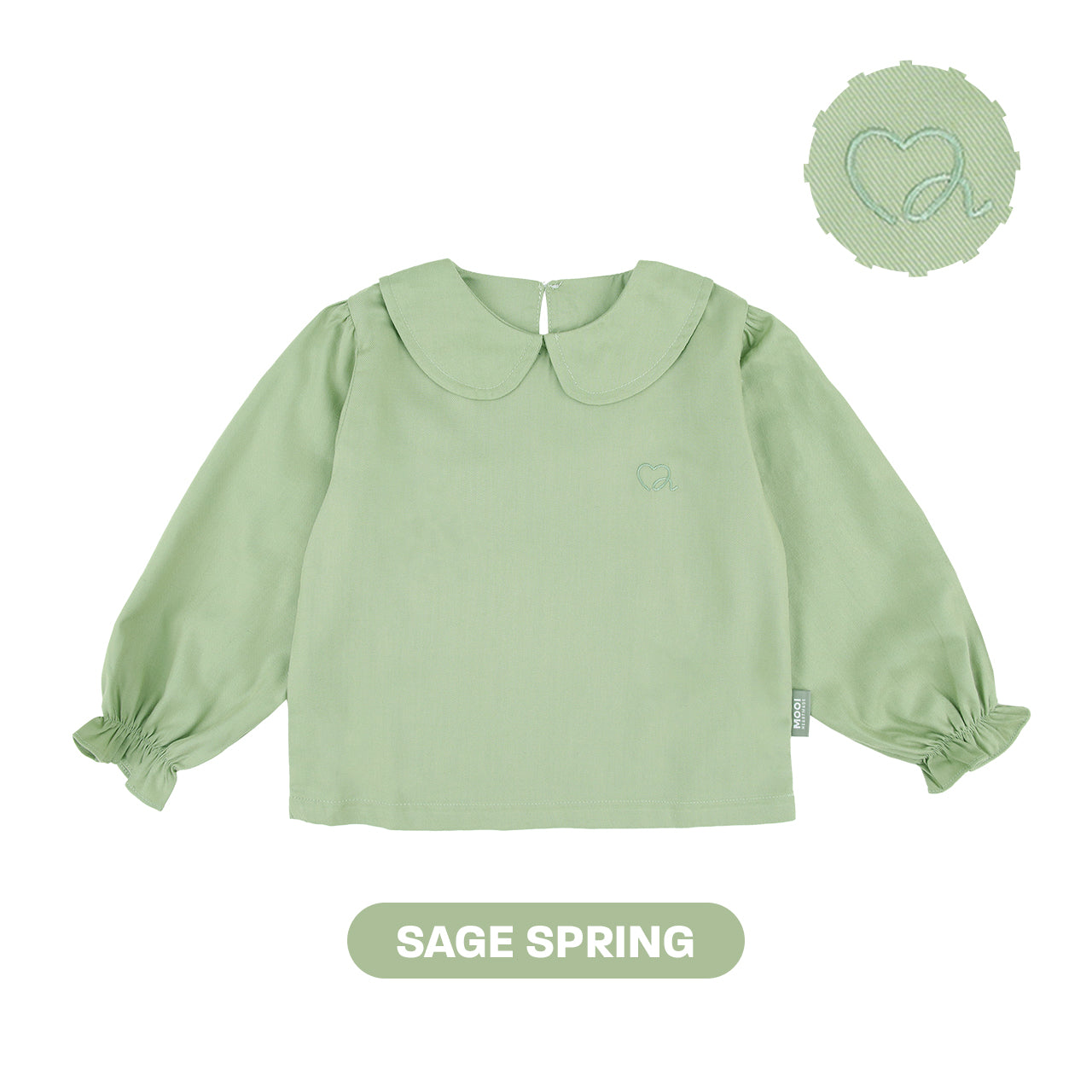Mooi Atasan Anak Perempuan Rosalie Long Sleeve Shirt