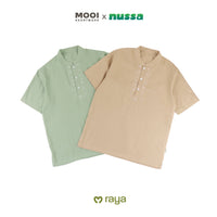 Mooi x Nussa Koko Basic Adult Atasan Pria Kemeja Pria Raya Collection