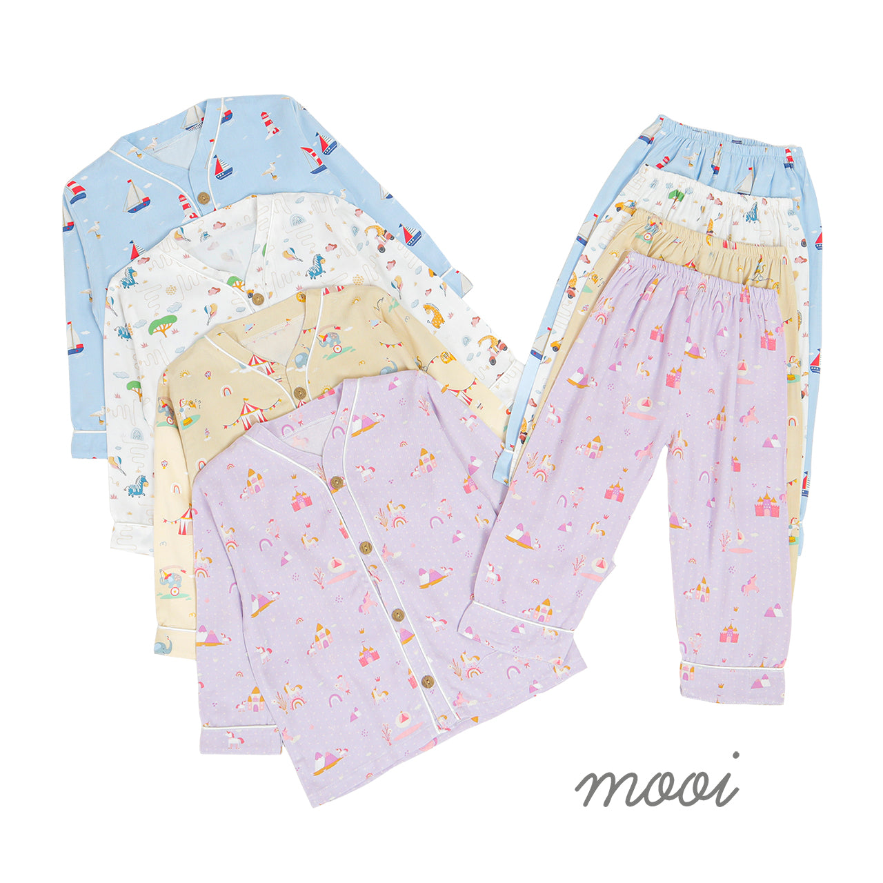 Mooi Piyama Anak Baju Tidur Anak Ceilo Long Pajamas Kids