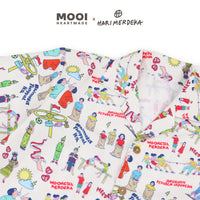 Mooi x Hari Merdeka Kaos Kemerdekaan Kemeja Anak Printed Shirt
