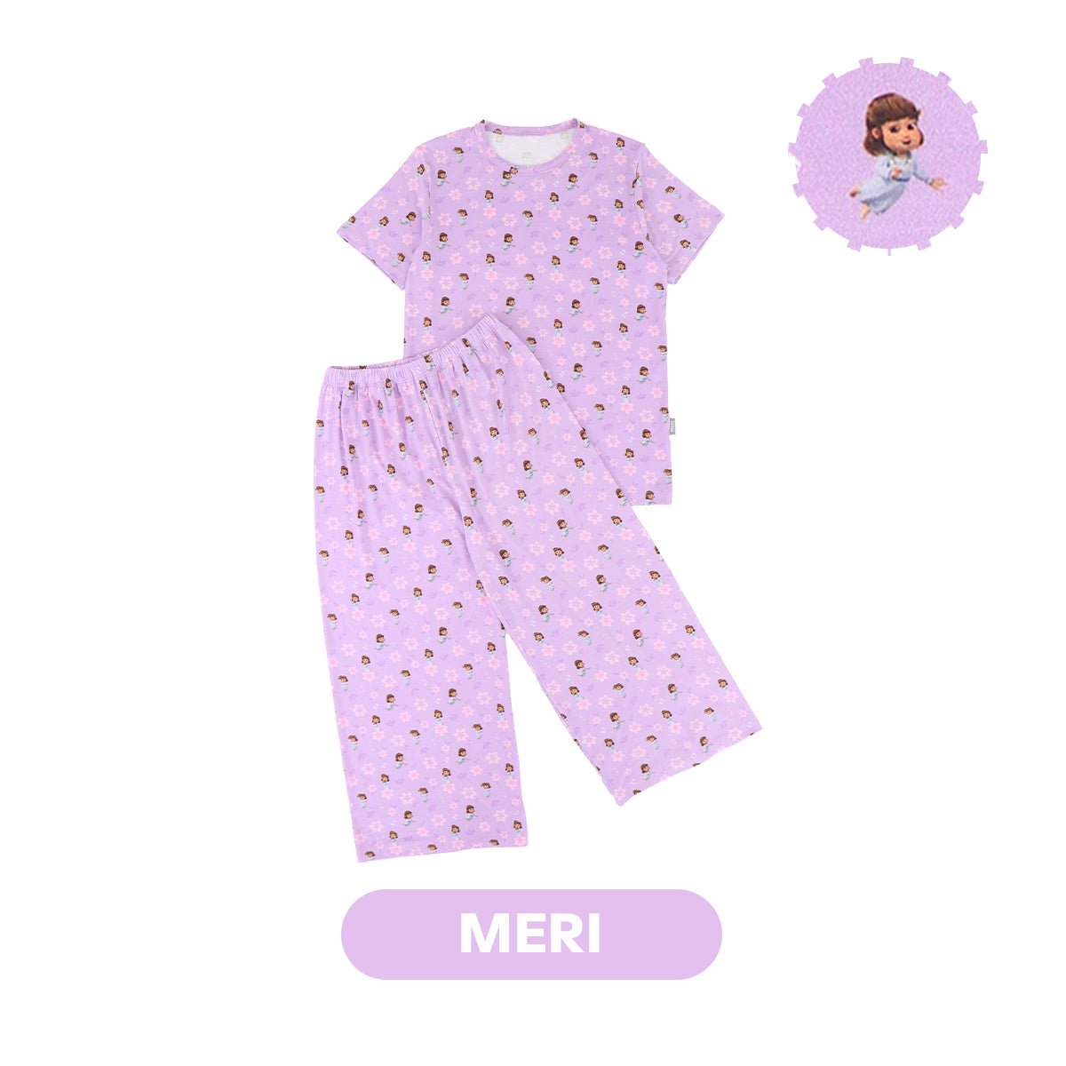 Mooi x Jumbo Piyama Dewasa Setelan Tencel Long Pajamas Adult