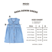 Mooi Dress Jeans Anak Kara Denim Dress