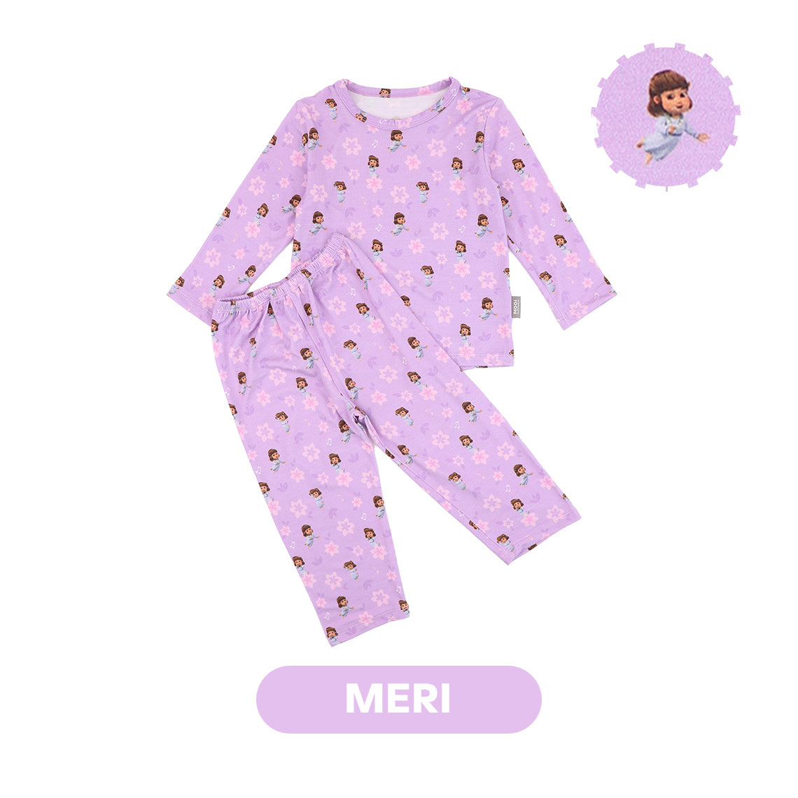 Mooi x Jumbo Setelan Anak Unisex Tencel Long Pajamas Kids