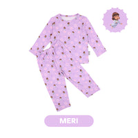 Mooi x Jumbo Setelan Anak Unisex Tencel Long Pajamas Kids