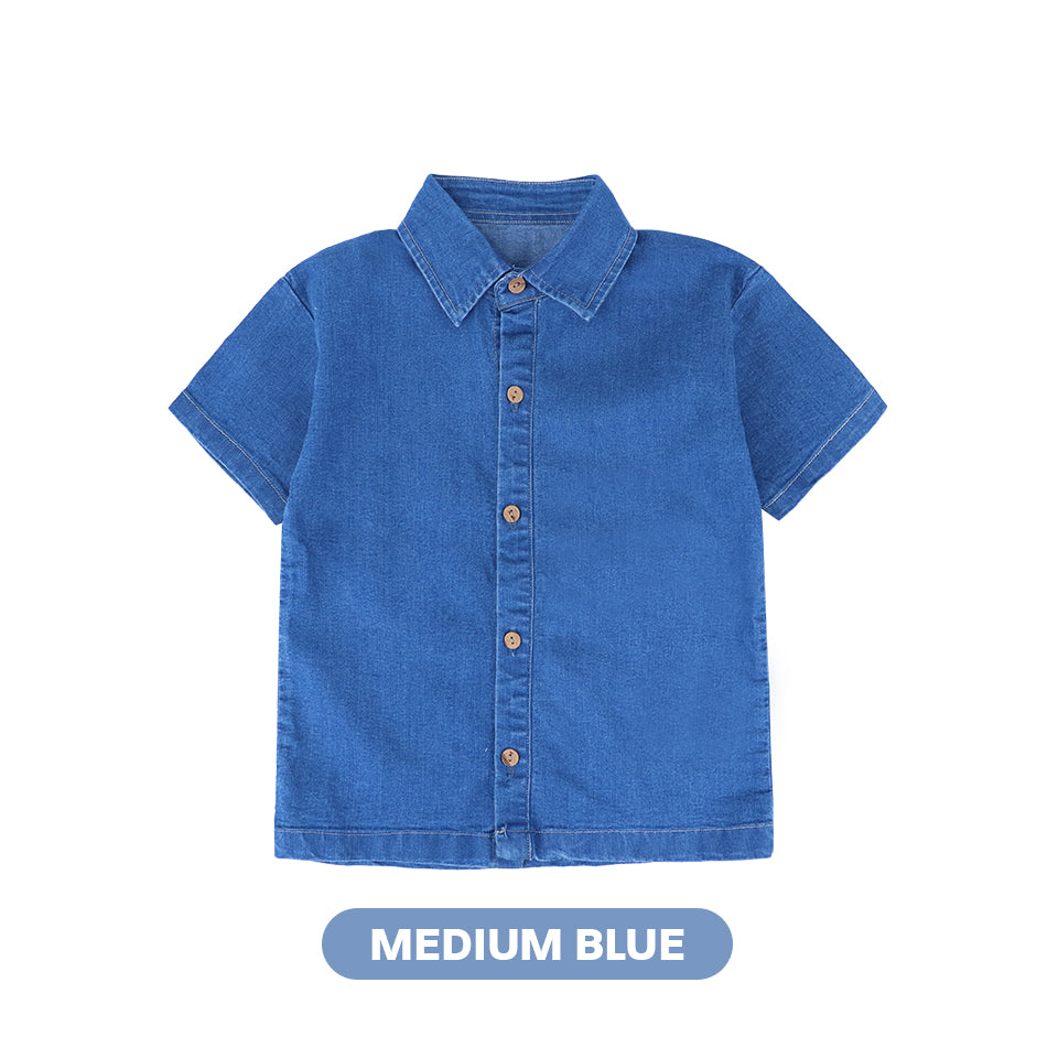 Mooi Kemeja Jeans Anak Sean Denim Shirt