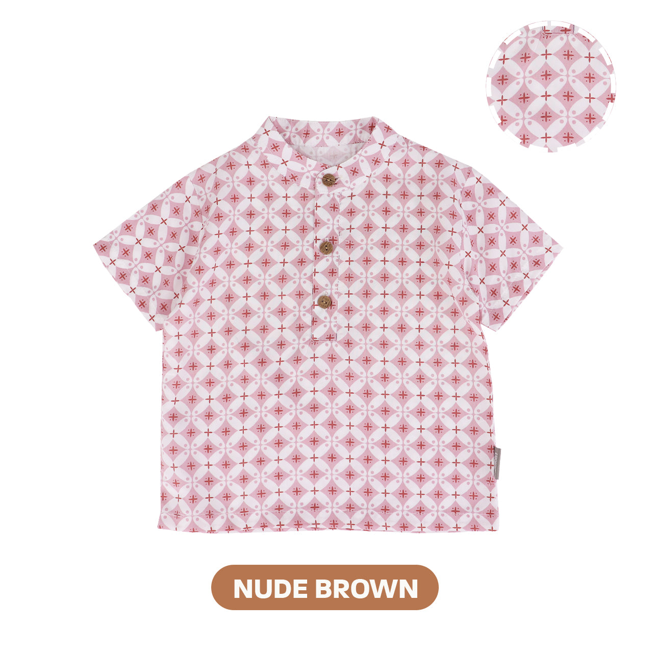 Mooi Atasan Batik Kemeja Anak Laki-Laki Kanaka Batik Shirt