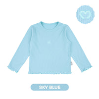 Mooi Atasan Lengan Panjang Anak Perempuan Comfy Rib Basic Long Sleeve Top