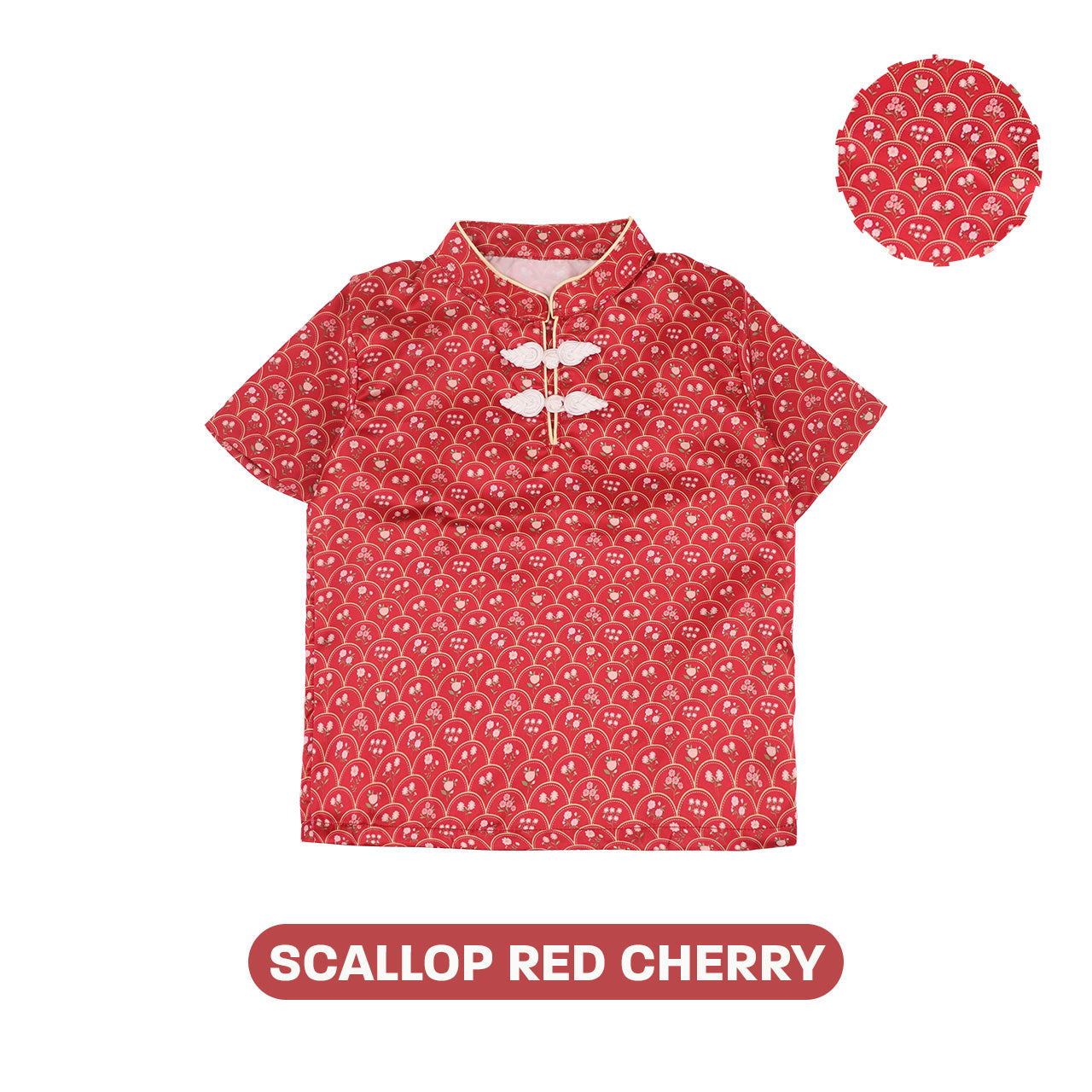 Mooi Kemeja Anak Laki-Laki Lunar Collection Liu Cheongsam Shirt