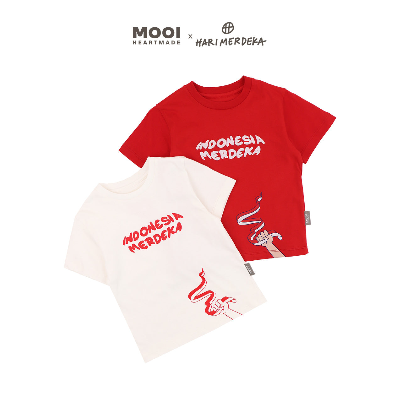 Mooi x Hari Merdeka 17 Agustus Kaos Kemerdekaan Anak T-shirt Graphic Tee
