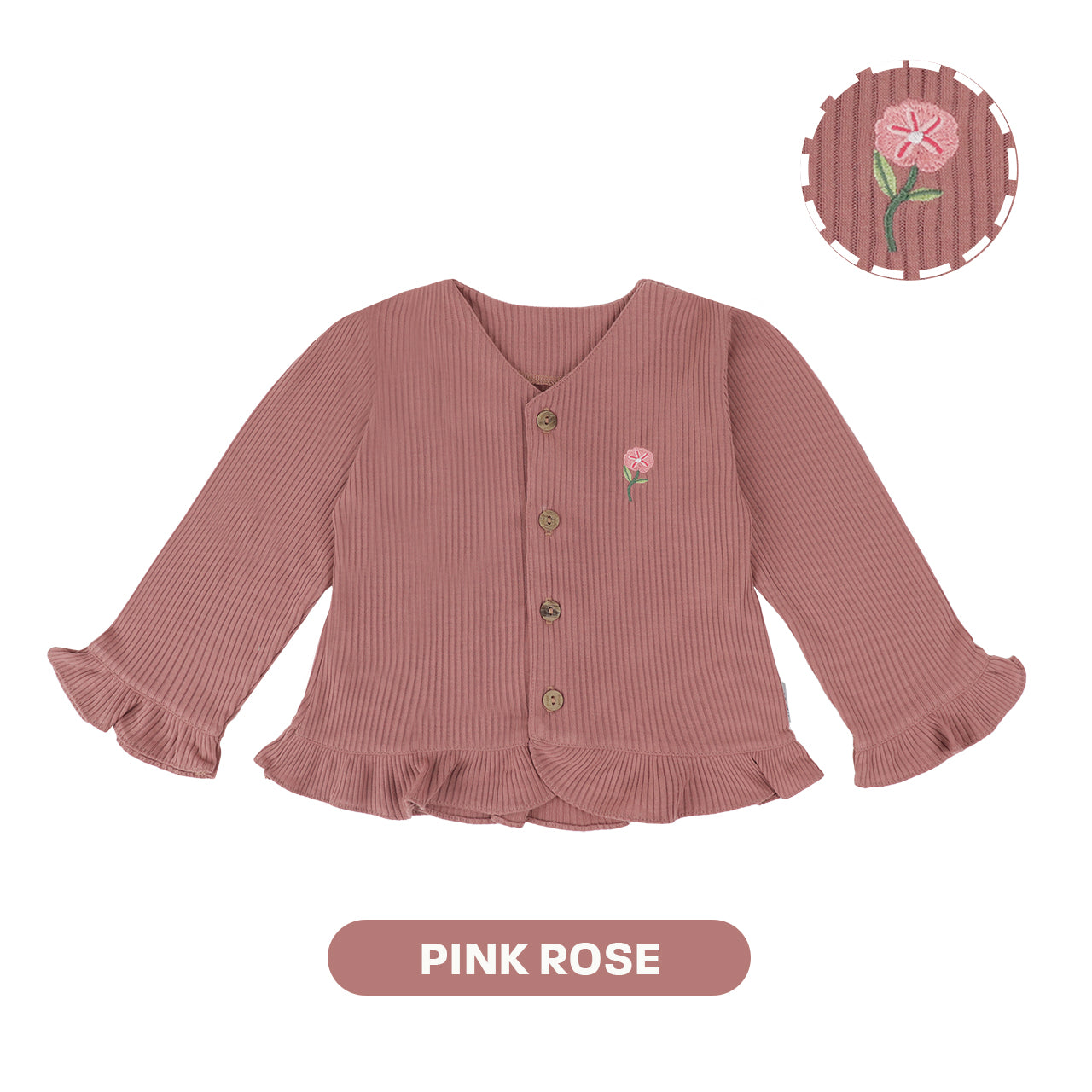 Mooi Cardigan Anak Sunny Rib Cardigan