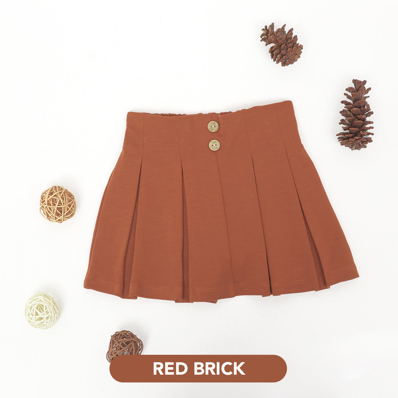 Mooi Rok Anak Perempuan Ayako Pleat Pants V1